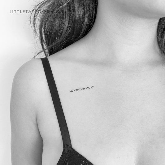 Amore Temporary Tattoo - Set of 3