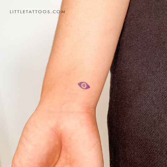 Tatuaje temporal de Nazar en forma de ojo - Juego de 3