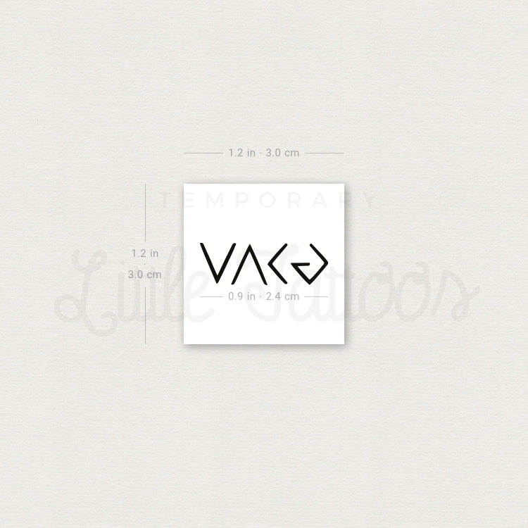 Little God is Greater Than My Highs and Lows Symbol Temporary Tattoo - Set of 3