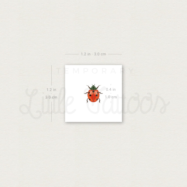 Ladybird Temporary Tattoo - Set of 3