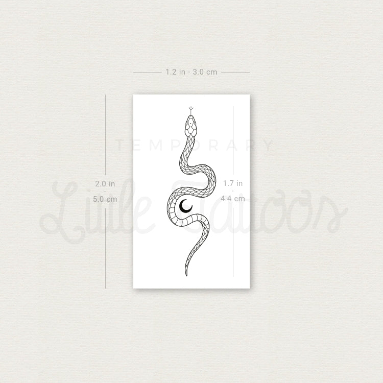 The Soma Snake by Jakenowicz Temporary Tattoo - Set of 3