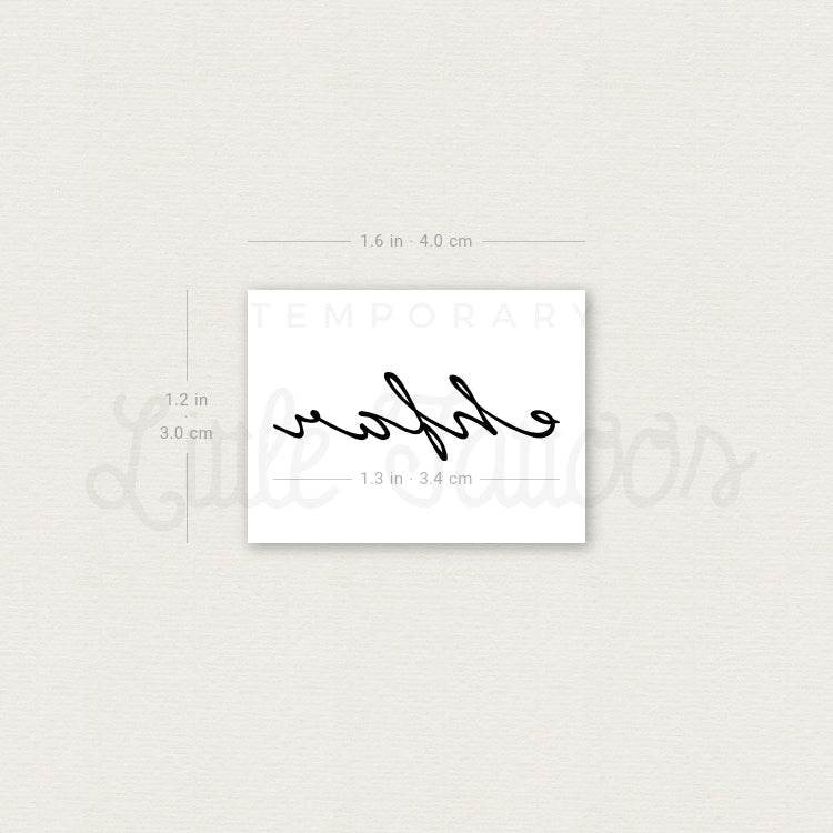 Tatuaje temporal 'ehfar' - Juego de 3