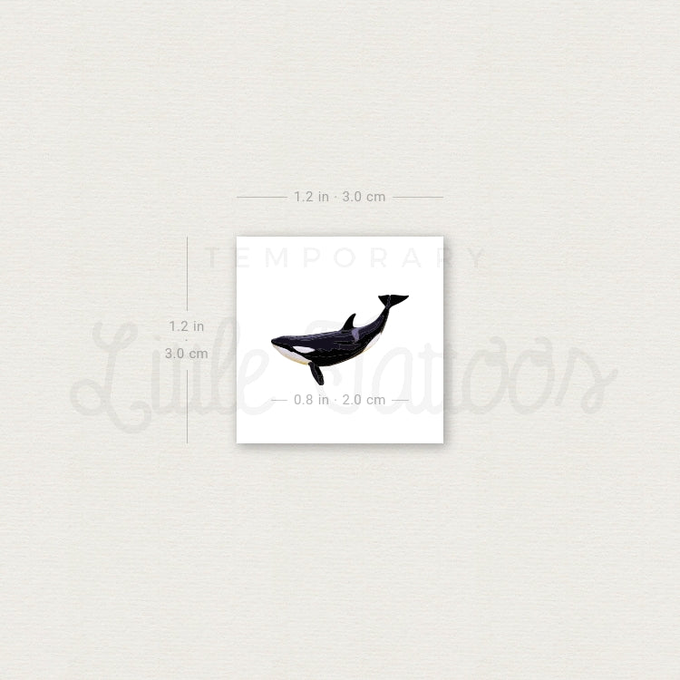 Orca Temporary Tattoo (Set of 3)