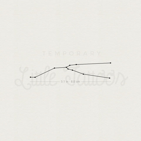 Taurus Constellation Temporary Tattoo - Set of 3