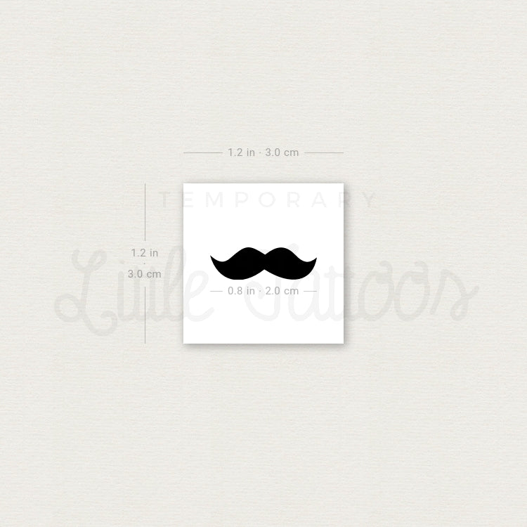 Tatuaje temporal de bigote - Juego de 3