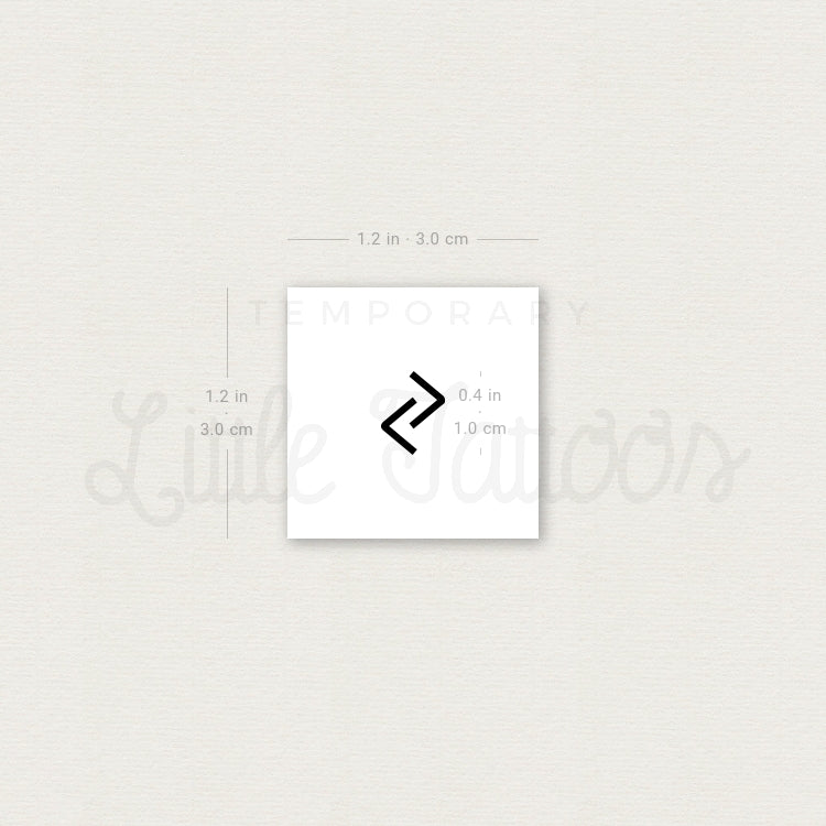 Jeran Rune Temporary Tattoo - Set of 3