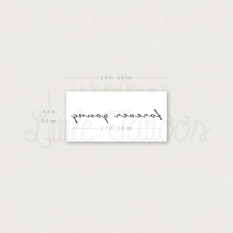 Forever Young Temporary Tattoo - Set of 3