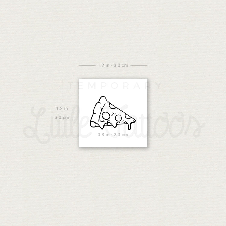 Slice of Pizza Temporary Tattoo - Set of 3