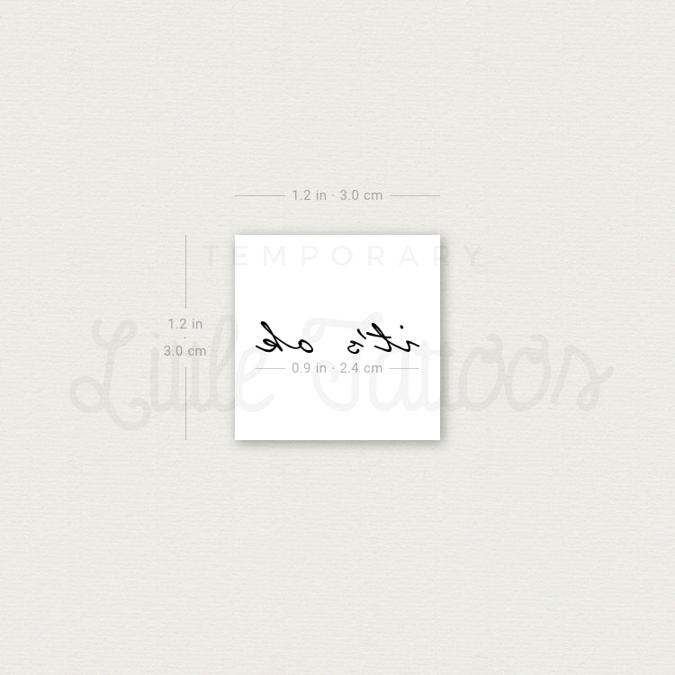 It's Ok Temporary Tattoo - Set of 3