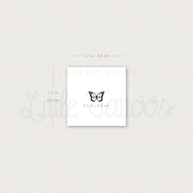 Little Butterfly Temporary Tattoo - Set of 3