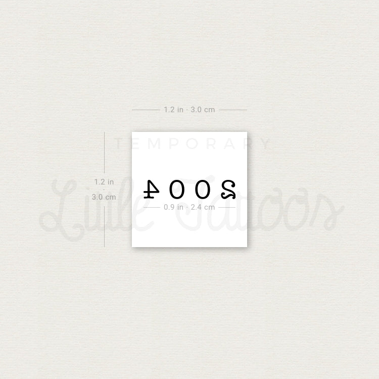 Tatuaje temporal del año de nacimiento 2004 (juego de 3)