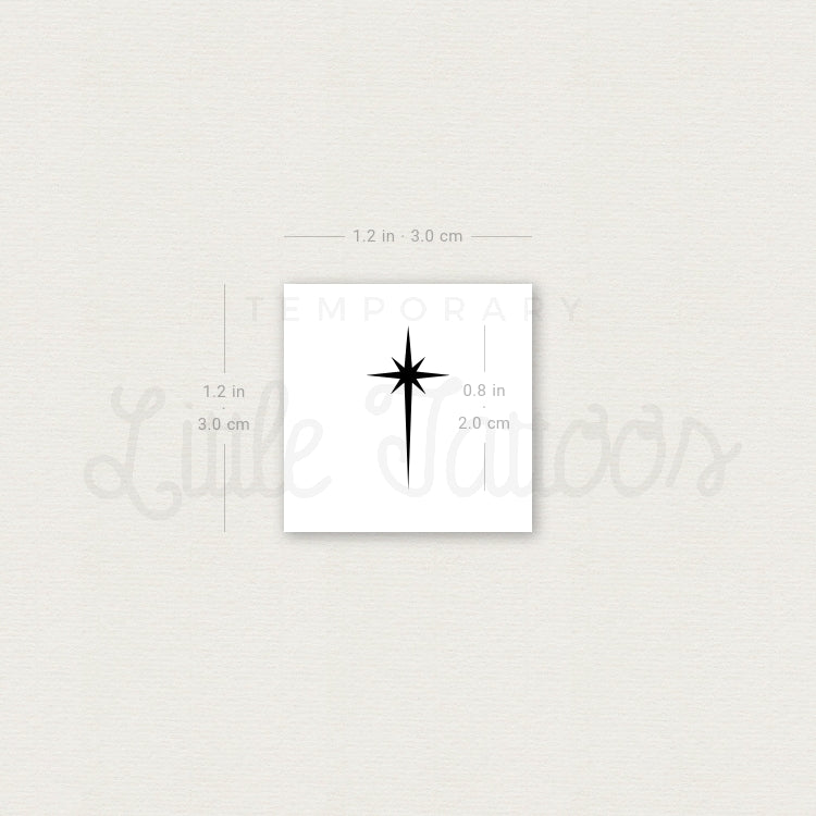 Star of Bethlehem Temporary Tattoo - Set of 3