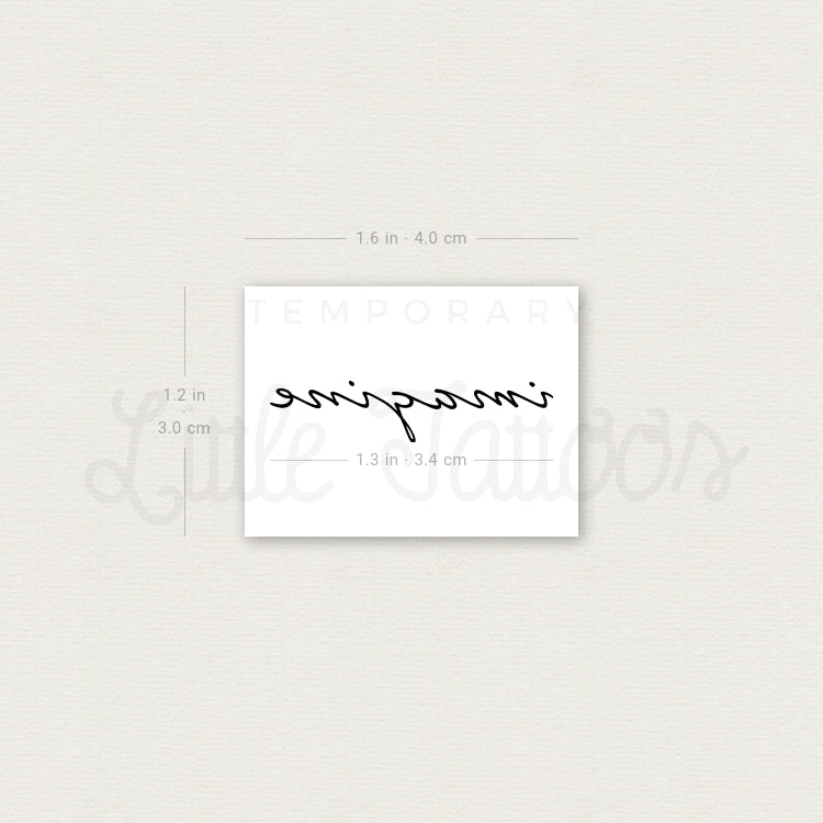 Tatuaje temporal "Imagine" - Juego de 3