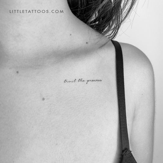 Trust The Process Temporary Tattoo - Set of 3