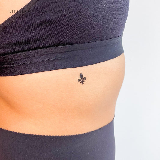 Louisiana Fleur De Lis Temporary Tattoo - Set of 3