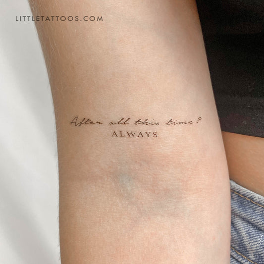 After All This Time? Always Temporary Tattoo - Set of 3