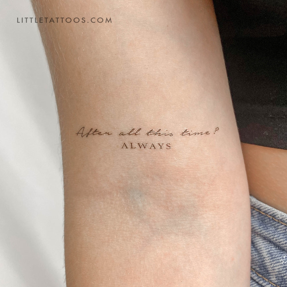 After All This Time Always Temporary Tattoo Set Of 3 Little Tattoos after-all-this-time-always-temporary-tattoo-set-of-3-little-tattoos