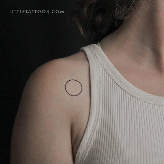 Circle Temporary Tattoo - Set of 3