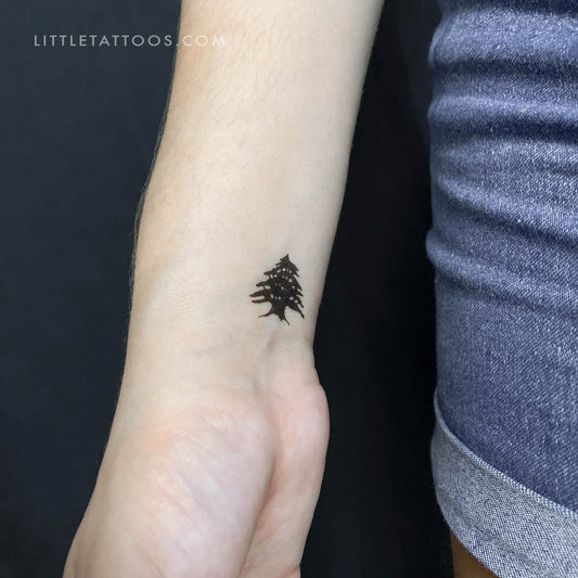 Tatuaje temporal de cedro - Juego de 3