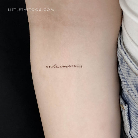 Eudaimonia Temporary Tattoo - Set of 3