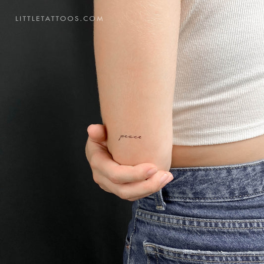 Peace Temporary Tattoo - Set of 3