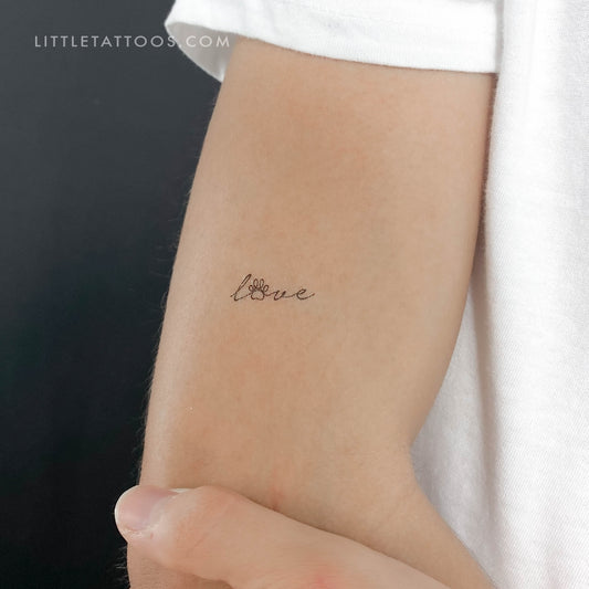 Tatuaje temporal "Amor de cachorro" - Juego de 3