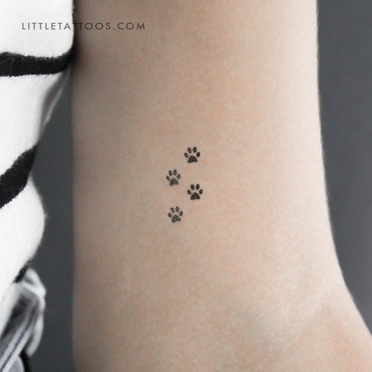 Tatuaje temporal de cuatro patas diminutas (juego de 3)