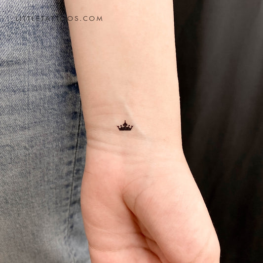 Tatuaje temporal de corona pequeña - Juego de 3