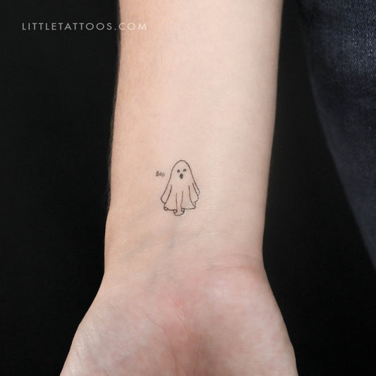 Boo Ghost Temporary Tattoo - Set of 3