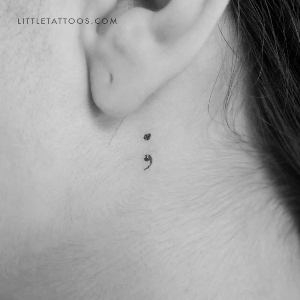 Heart with a Semicolon Tattoo Meaning