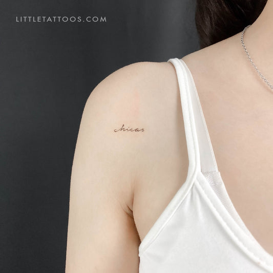 Chicas Temporary Tattoo - Set of 3