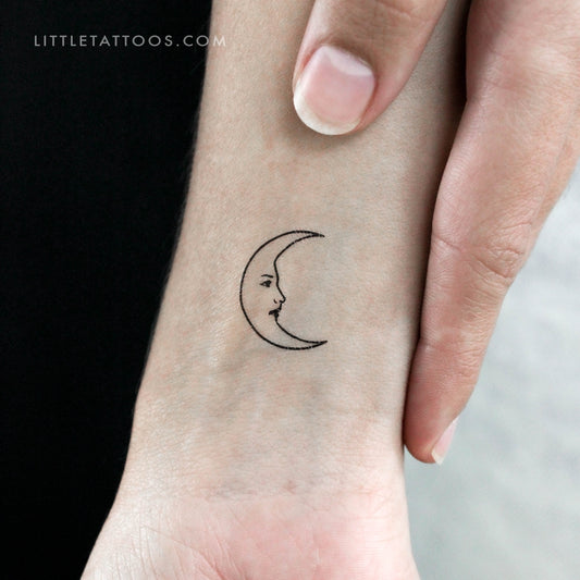 La Luna Crescent Temporary Tattoo - Set of 3