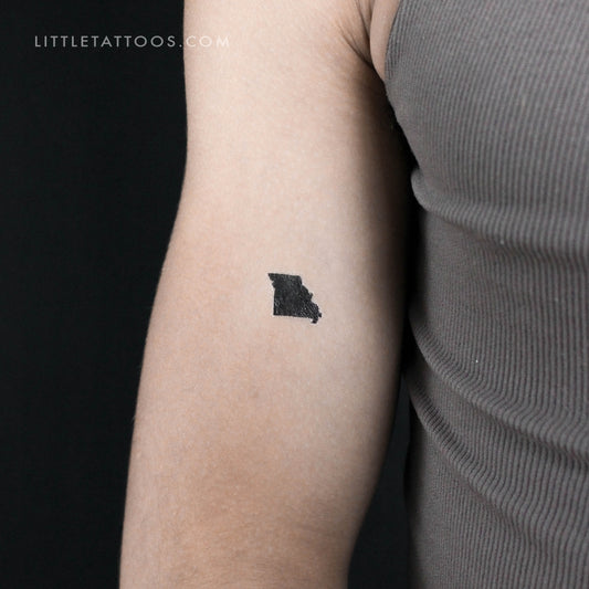 Tatuaje temporal del mapa de Missouri (juego de 3)