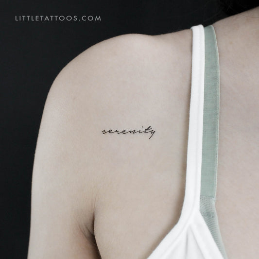 Serenity Temporary Tattoo - Set of 3