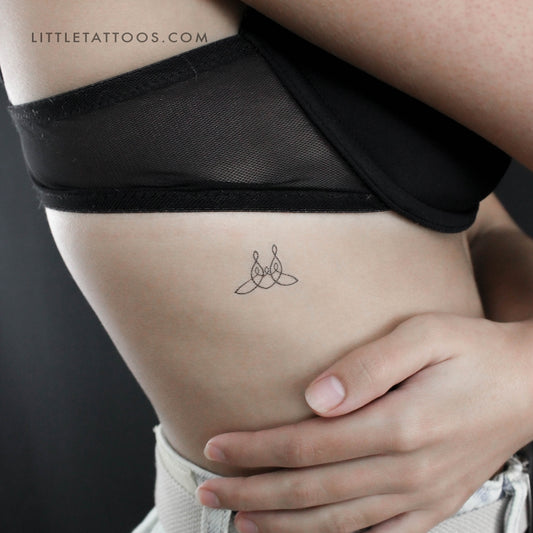 Small Family Of Five Unity Symbol Temporary Tattoo - Set of 3