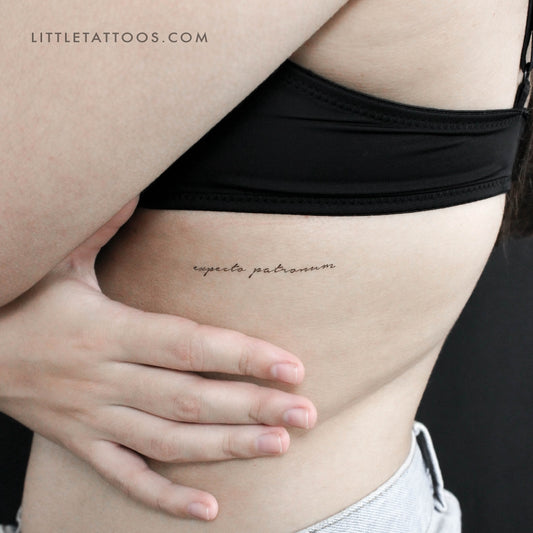 Tatuaje Temporal Expecto Patronum - Conjunto de 3
