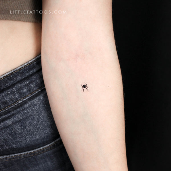 Tiny Spider Temporary Tattoo - Set of 3