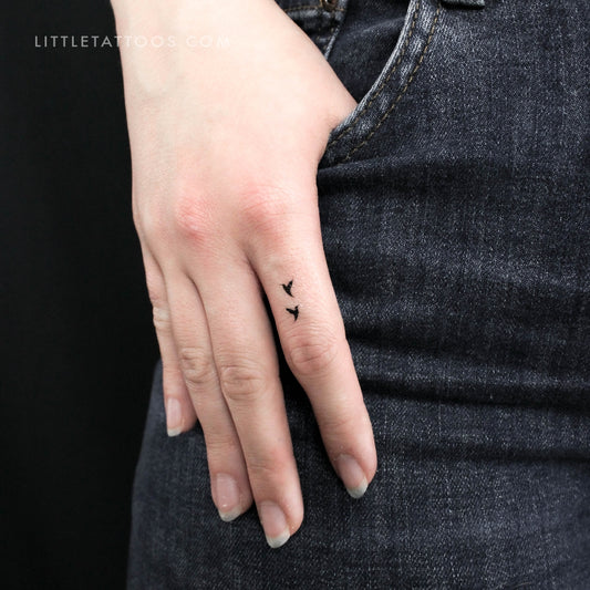 Tiny Hummingbirds Temporary Tattoo - Set of 3