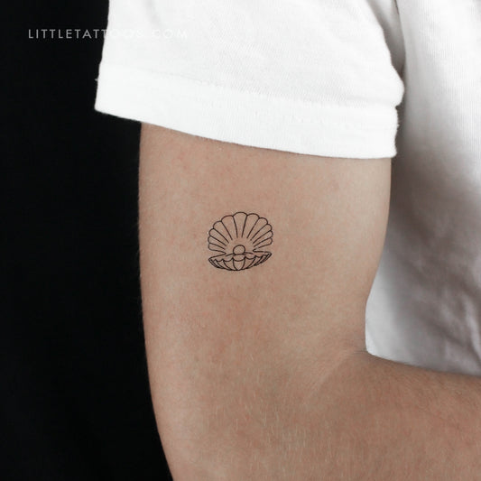 Tatuaje temporal de vieira - Juego de 3