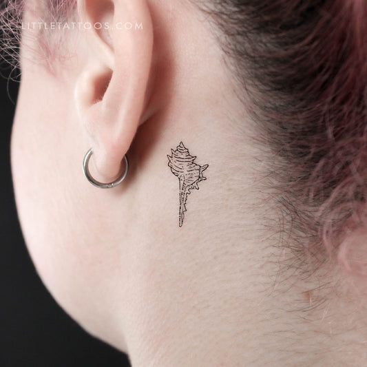 Tulip Shell Temporary Tattoo - Set of 3