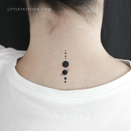 Solar System Temporary Tattoo - Set of 3