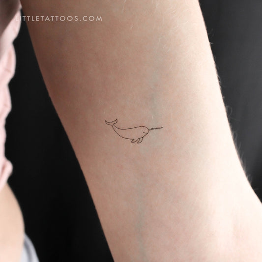 Narwhal Temporary Tattoo - Set of 3