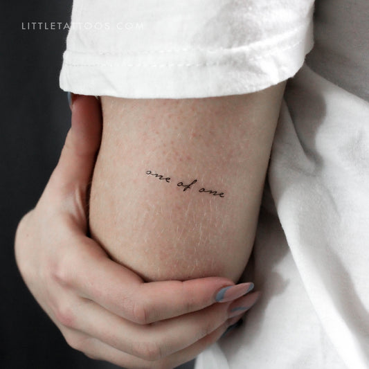 One Of One Temporary Tattoo - Set of 3