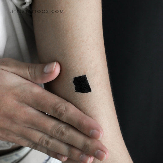 Arizona Map Temporary Tattoo - Set of 3