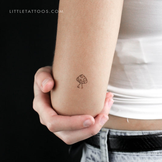 Mushroom Temporary Tattoo - Set of 3