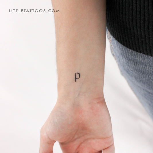 Tatuaje temporal Rho ρ - Juego de 3