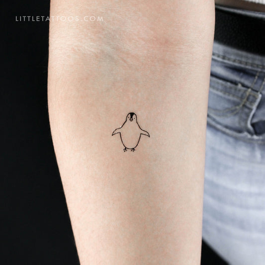 Tatuaje temporal de pingüino (juego de 3)
