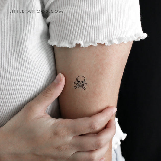 Danger Skull Temporary Tattoo - Set of 3