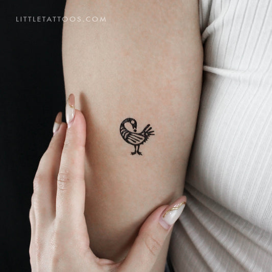 Sankofa Bird Temporary Tattoo - Set of 3