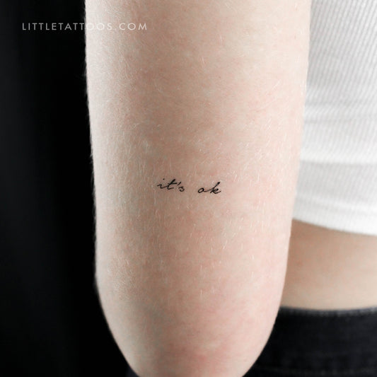 It's Ok Temporary Tattoo - Set of 3